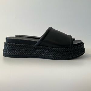 Dolce Vita Wimsyn Flatform Platform Leather Slide Sandals